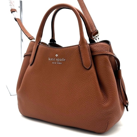 Kate Spade Small Dumpling Satchel Bag Brown (NWT) - Picture 2 of 11